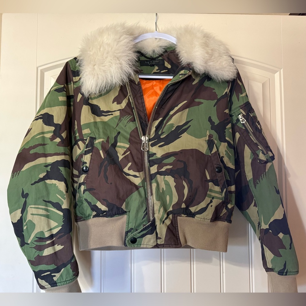Rag & Bone Camo Flight Jacket - image 1